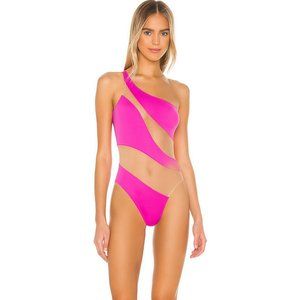 Norma Kamali Snake Mesh Mio Swimsuit (X REVOLVE)